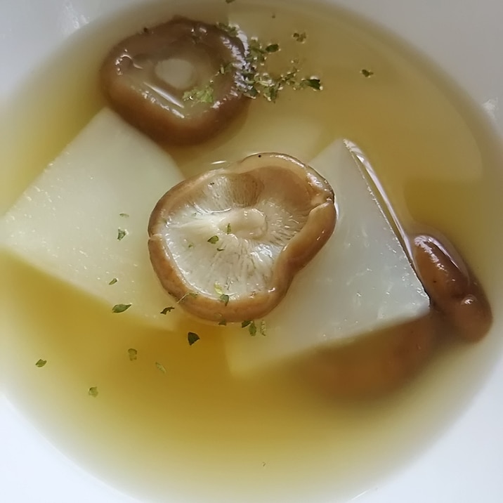 カブとしいたけのスープ(^^)
